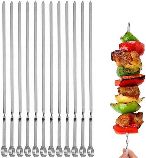 skewers walmart|metal shish kabob skewers.